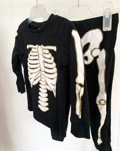 Trikåpyjamas, skelett, stl 98/104