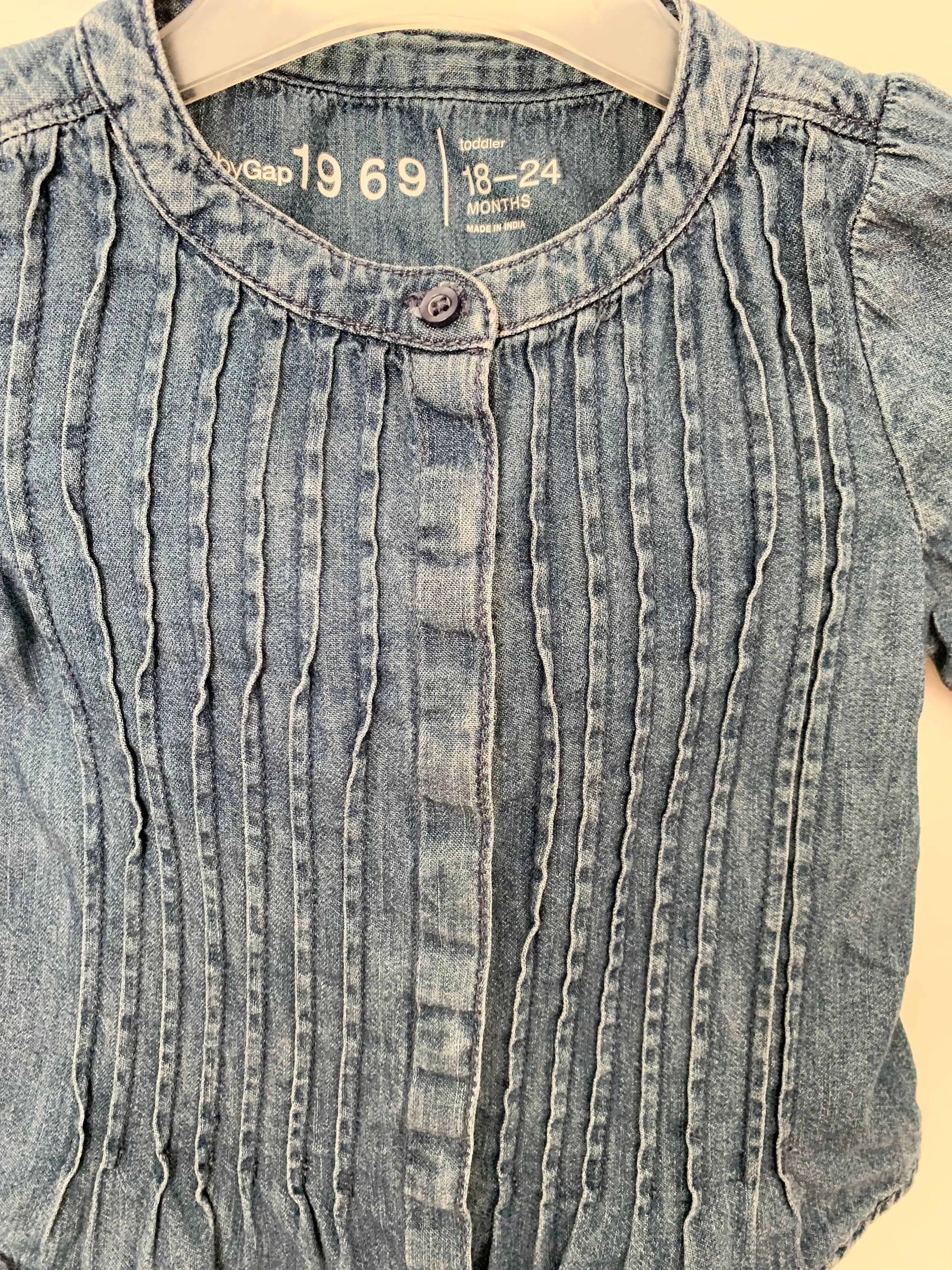 Jeansskjorta, Stl 18-24M
