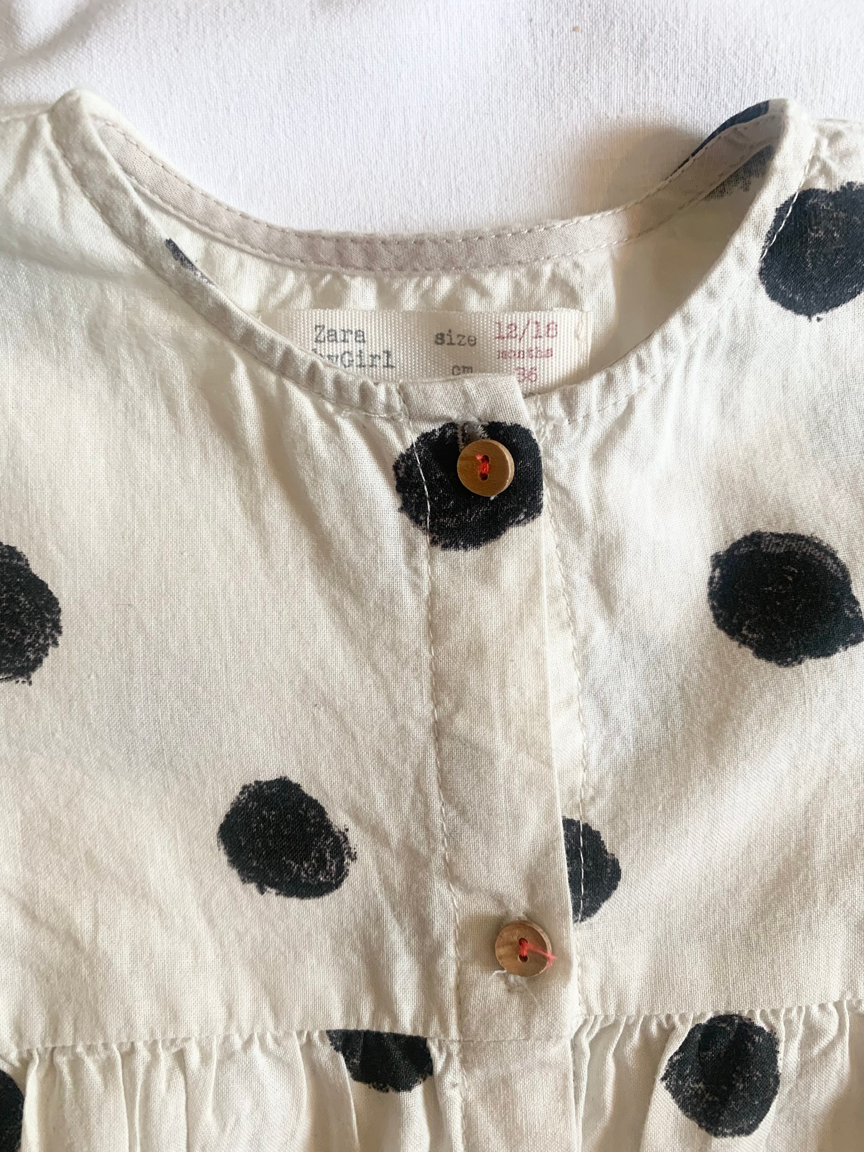 Blus med knappar, Zara, stl 86