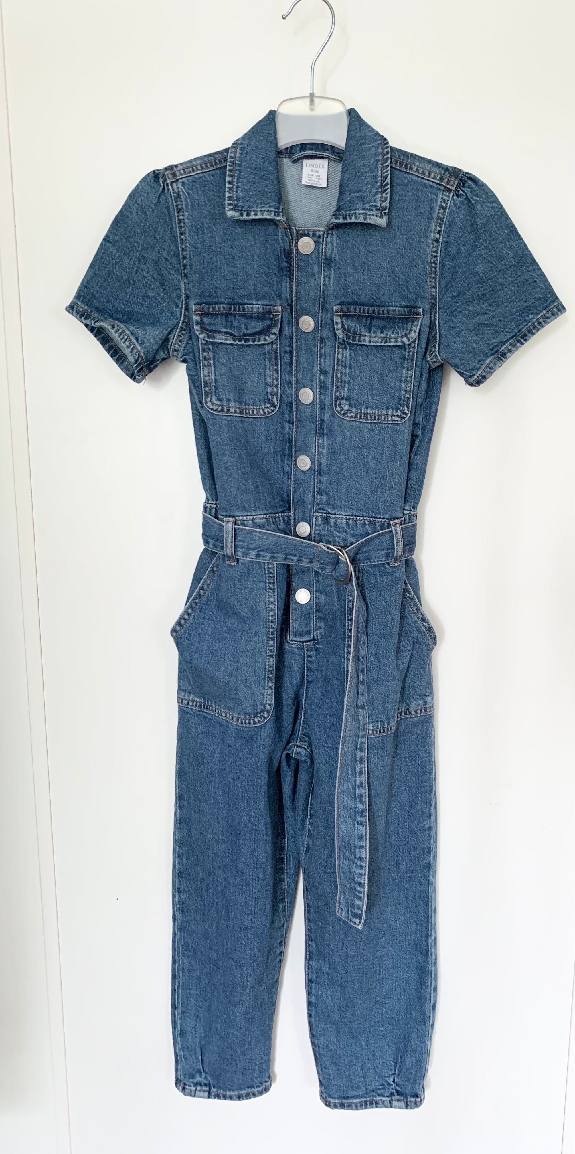 Jumpsuit i denim, Lindex, stl 128