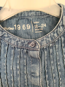 Jeansskjorta, Stl 18-24M