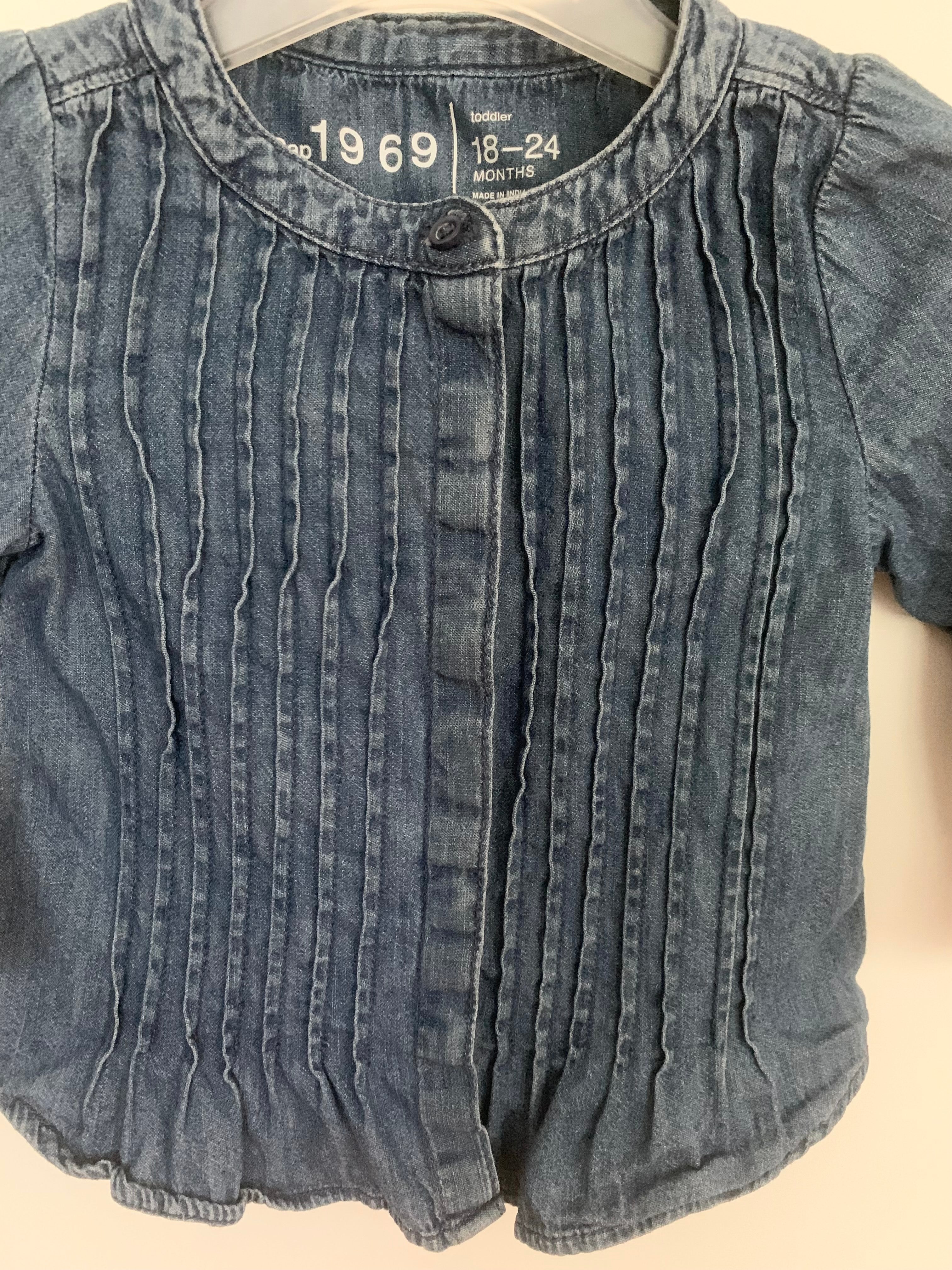 Jeansskjorta, Stl 18-24M